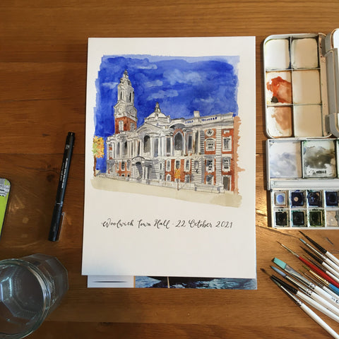 Woolwich town hall wedding venue painting