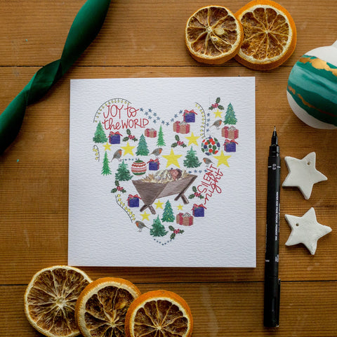 Christmas heart Christian Christmas card