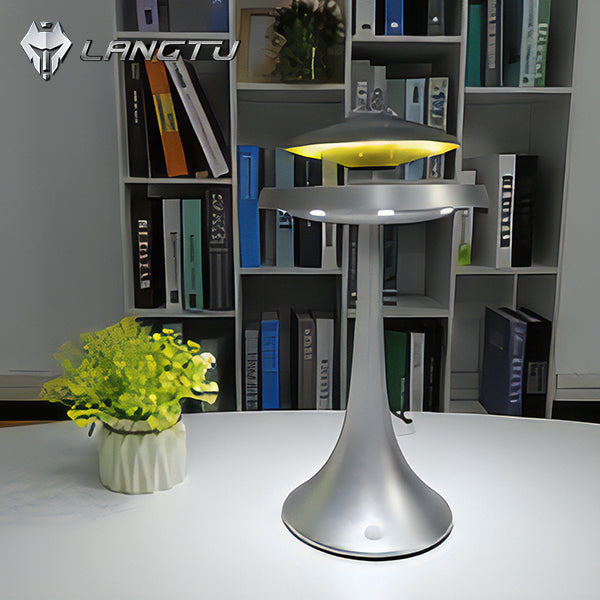 LANGTU UFO Magnetic Levitating Bluetooth 4.0 Wireless Charging LED Floating Lamp Speaker