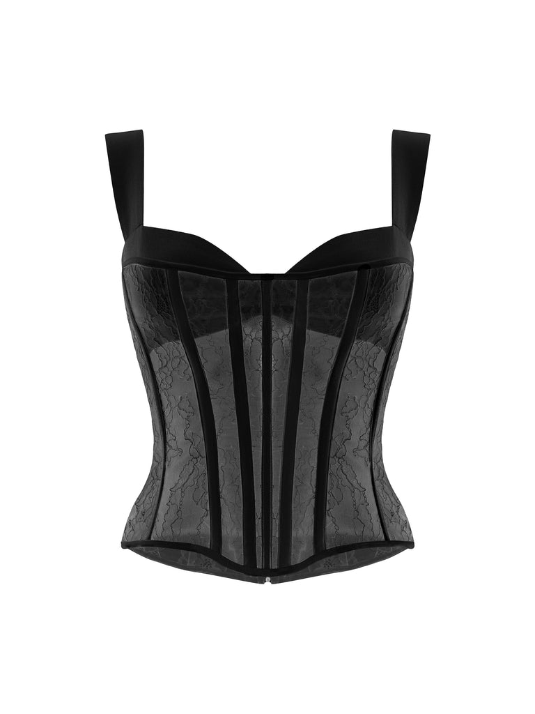 Satin and bustier corset top boutique ROSIE CORSETS