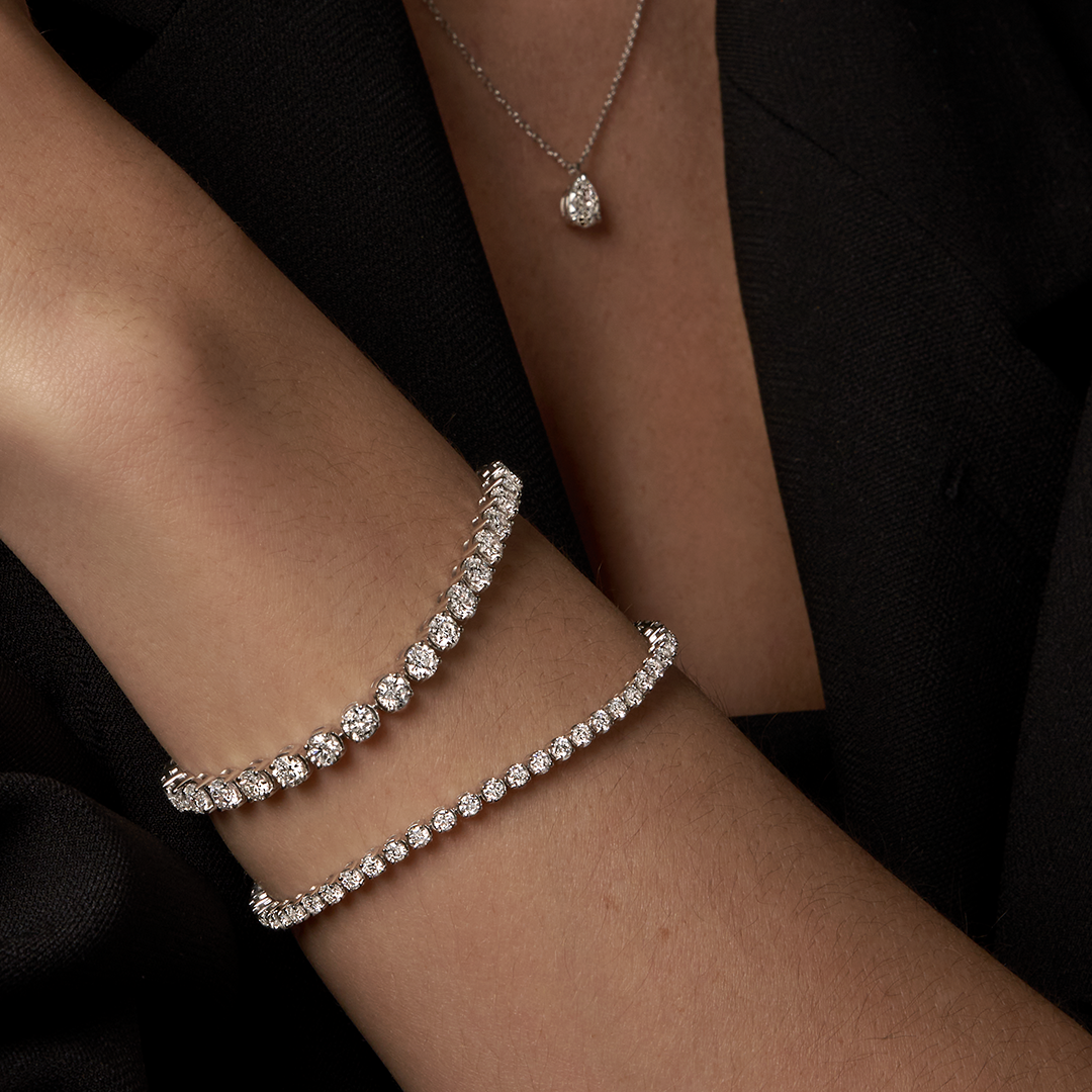 Mixed Shape Lab Created Diamonds Tennis Bracelet – With Clarity