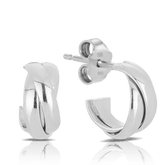 Knot Stud Earrings in Sterling Silver - Wallace Bishop