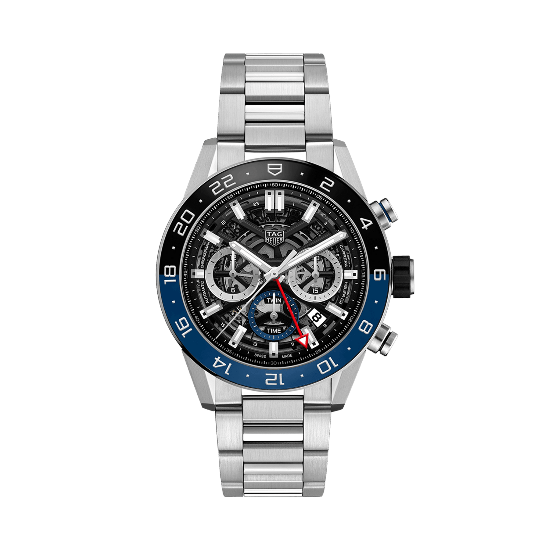 TAG Heuer Carrera Men's 45mm Stainless Steel Automatic Skeleton ...
