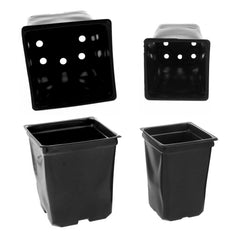 3.5 x 5 Deep Black Square Greenhouse Mega Pots - P86D - Grower's Solution