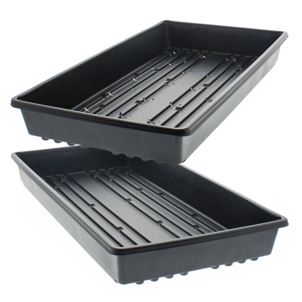 Fleming Supply All-Weather Large Plastic Boot Tray for Indoor and Outdoor  Use – Set of 2, Black