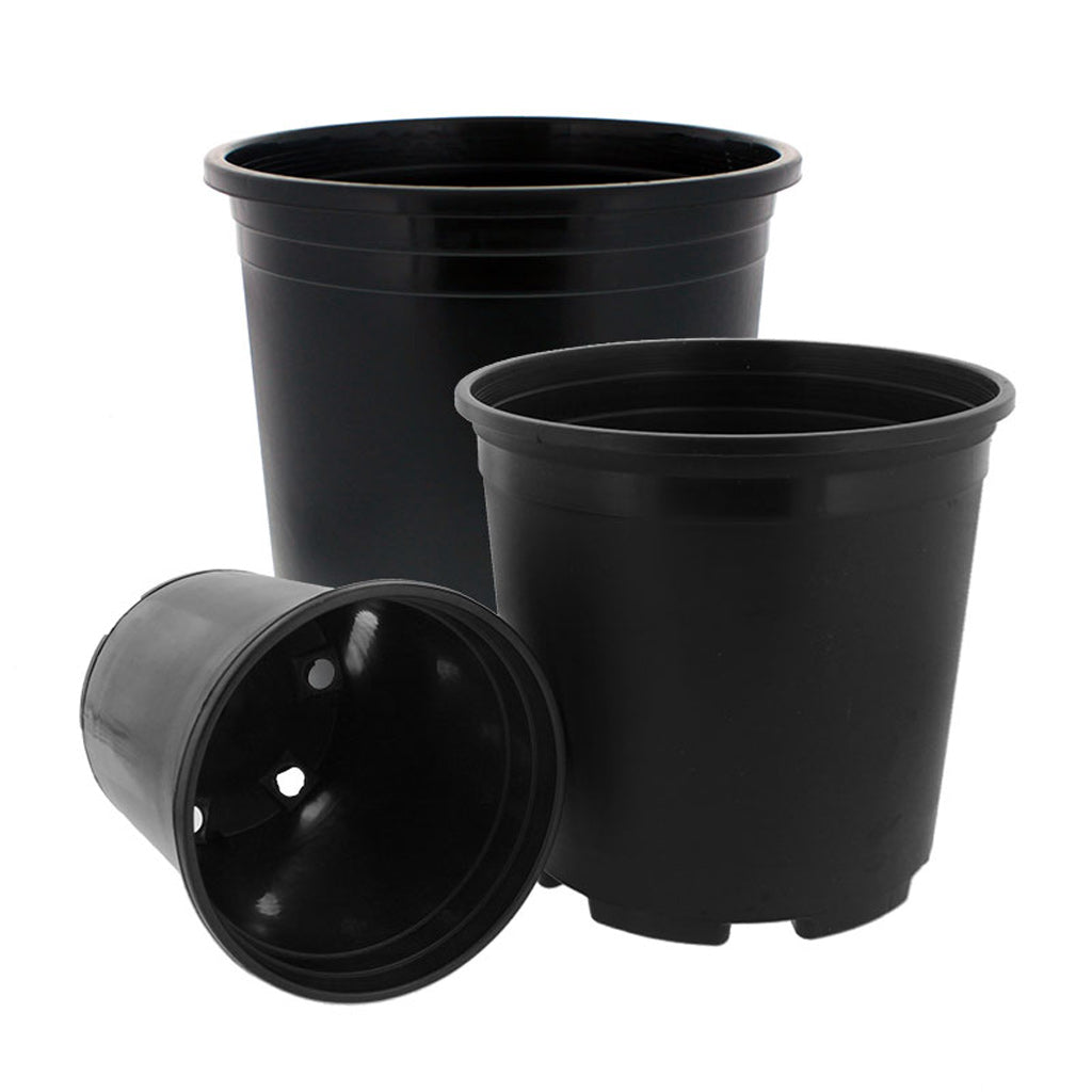 3.5 x 5 Deep Black Square Greenhouse Mega Pots - P86D - Grower's Solution