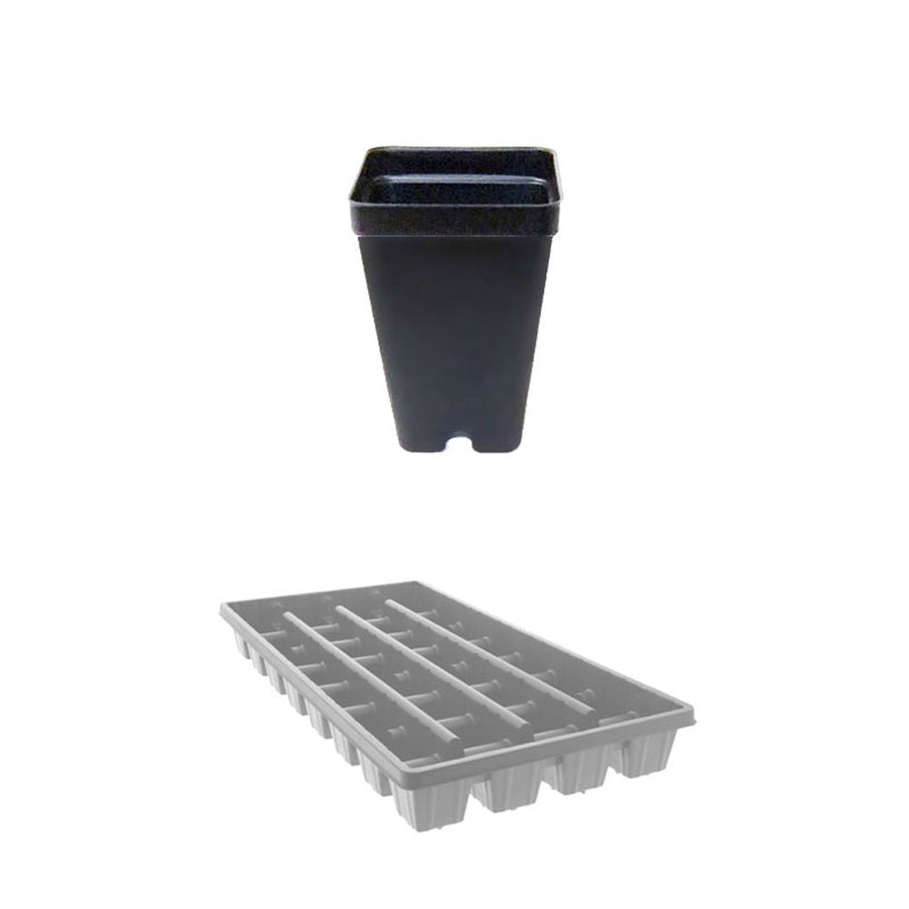 Poly Large Garden Tray, Black - Greenhouse Megastore