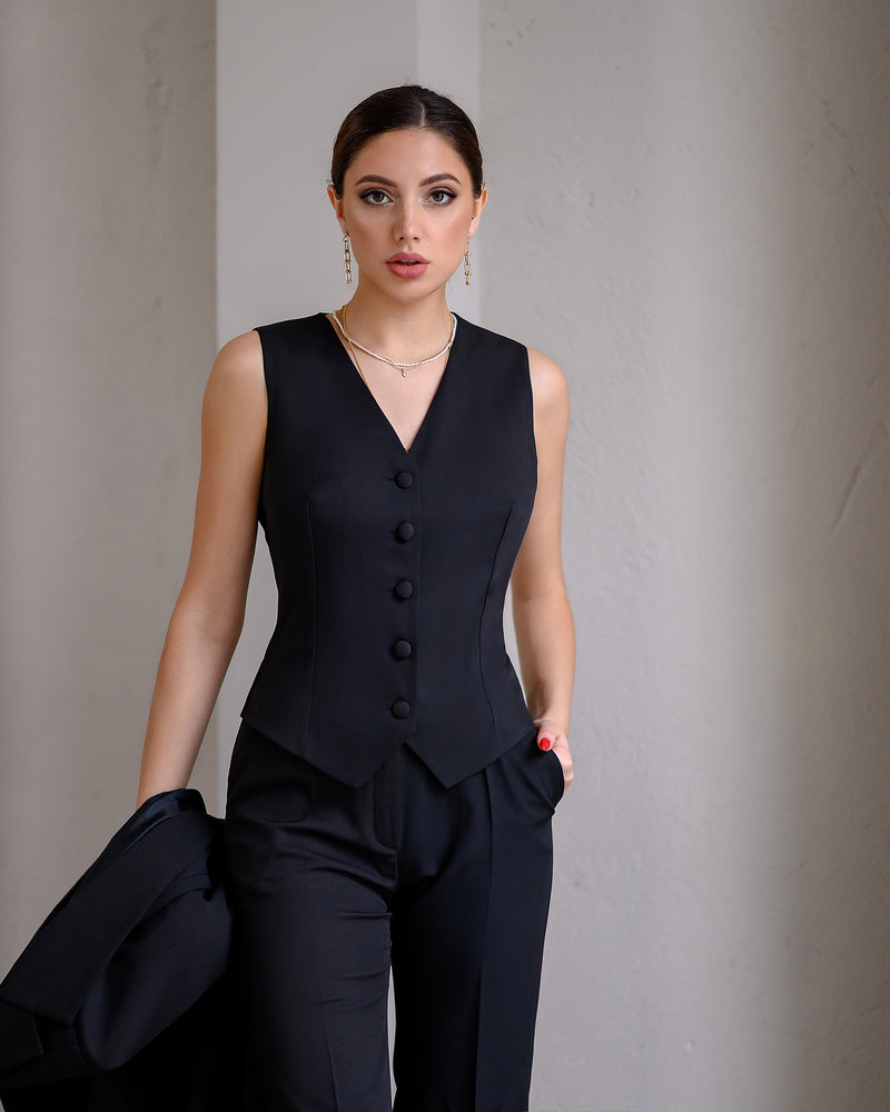 Black Regular-Fit 3-Piece Suit – ELAGIA