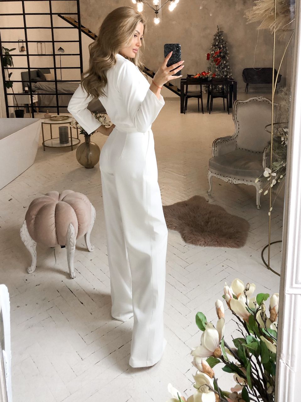 White Bridal Jumpsuit – ELAGIA