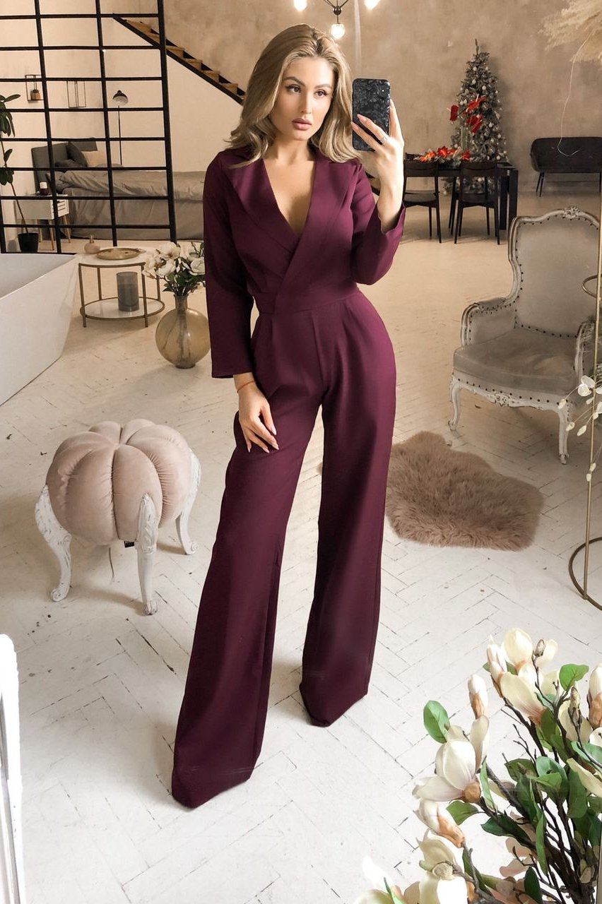 Bordeaux Bridal Jumpsuit – ELAGIA