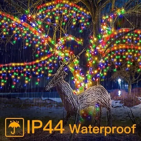 Ollny's 486 leds multicolor icicle lights are IP44 waterproof