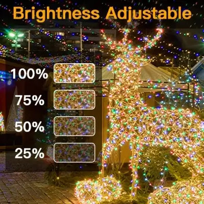 Christmas Lights Outdoor-1000LED 330FT IP67 Waterproof Plug in Christmas  Tree Lights with Remote-8 Modes Memory Function and Timer House Xmas Indoor  Decorations String Lights (Multicolored) 