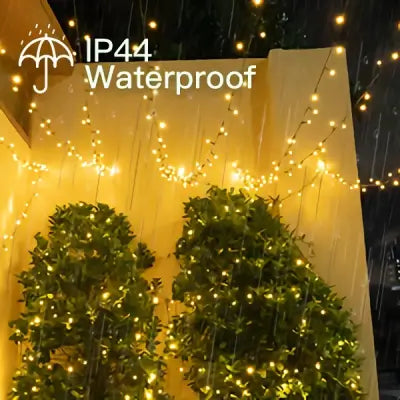 Ollny's 400 leds warm white/multicolor string lights are IP44 waterproof
