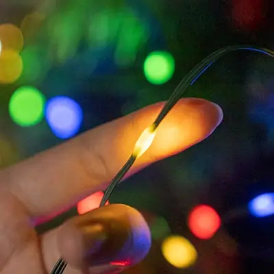 The leds of Ollny's 262ft multicolor IP67 waterproof Christmas lights are pure and bright