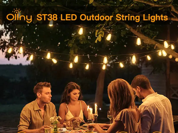 Features of Ollny's S14 outdoor string lights
