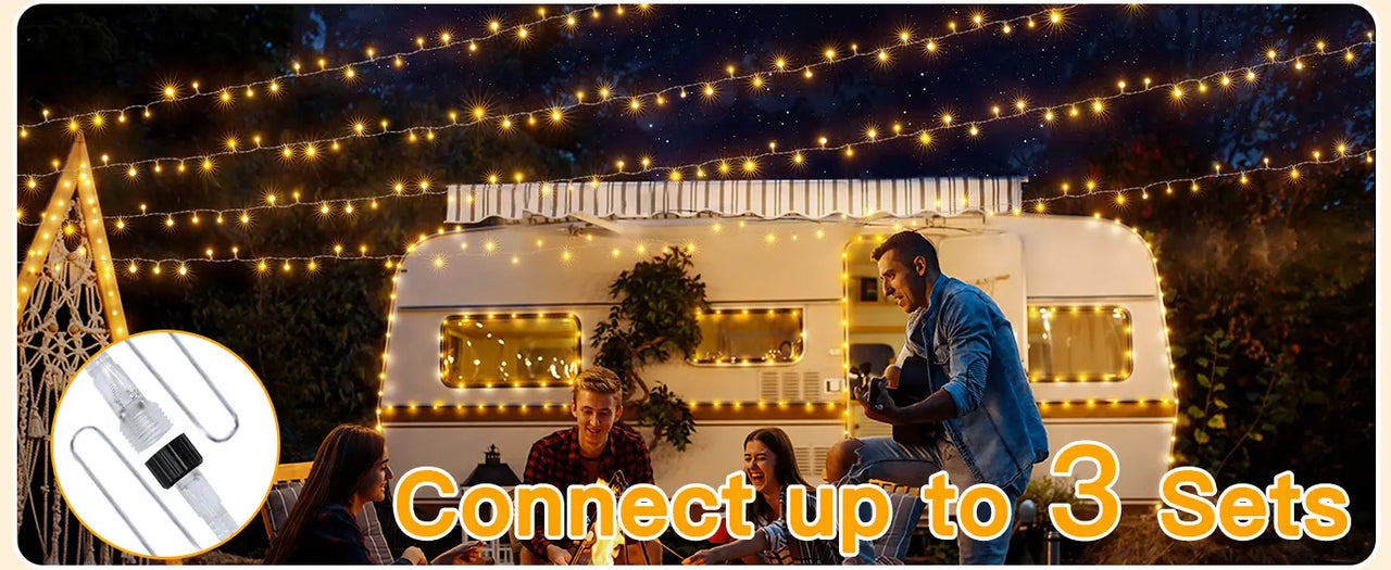Ollny's 800 leds green cable warm white string lights perfect for outdoor and indoor
