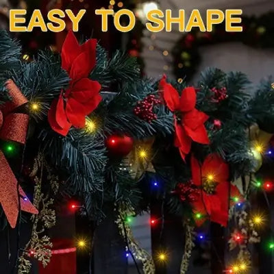 Ollny's 500 leds multicolor Christmas lights easy to shape