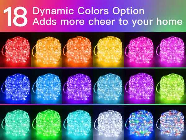 Features of Ollny's 100 leds 33ft color changing rope light