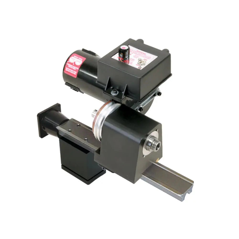 CNC-Ready Single-Axis Machine Slide w/ Dovetail Headstock & Motor 3/4-16 #1m Taper (Metric)