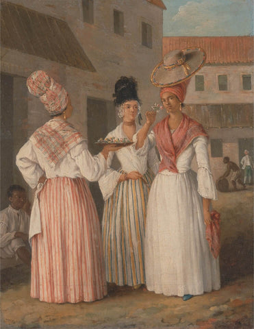 (A West Indian Flower Girl and Two other Free Women of Color - Agostino Brunias, 1728–1796, Italian, active in Britain (1758–70; 1777-80s) - Google Arts & Culture 2022)