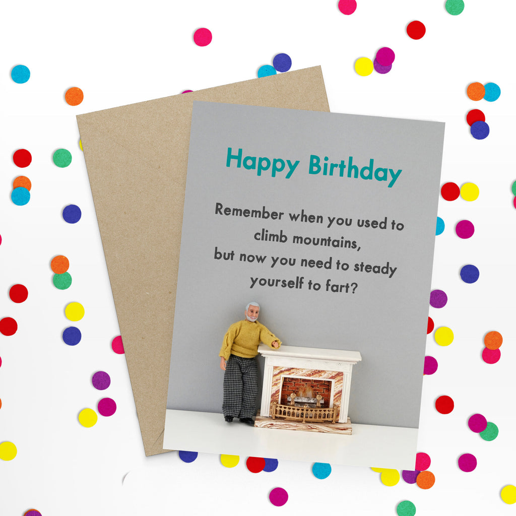 Crack Out The Birthday Suit Femaile Illustrated Card