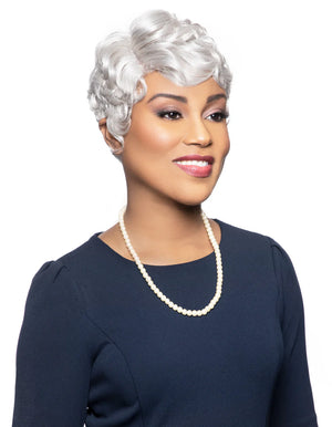 Alicia FOXY SILVER CELINE WIG SYN - 10959 - Iamahair - Foxy Silver Wigs