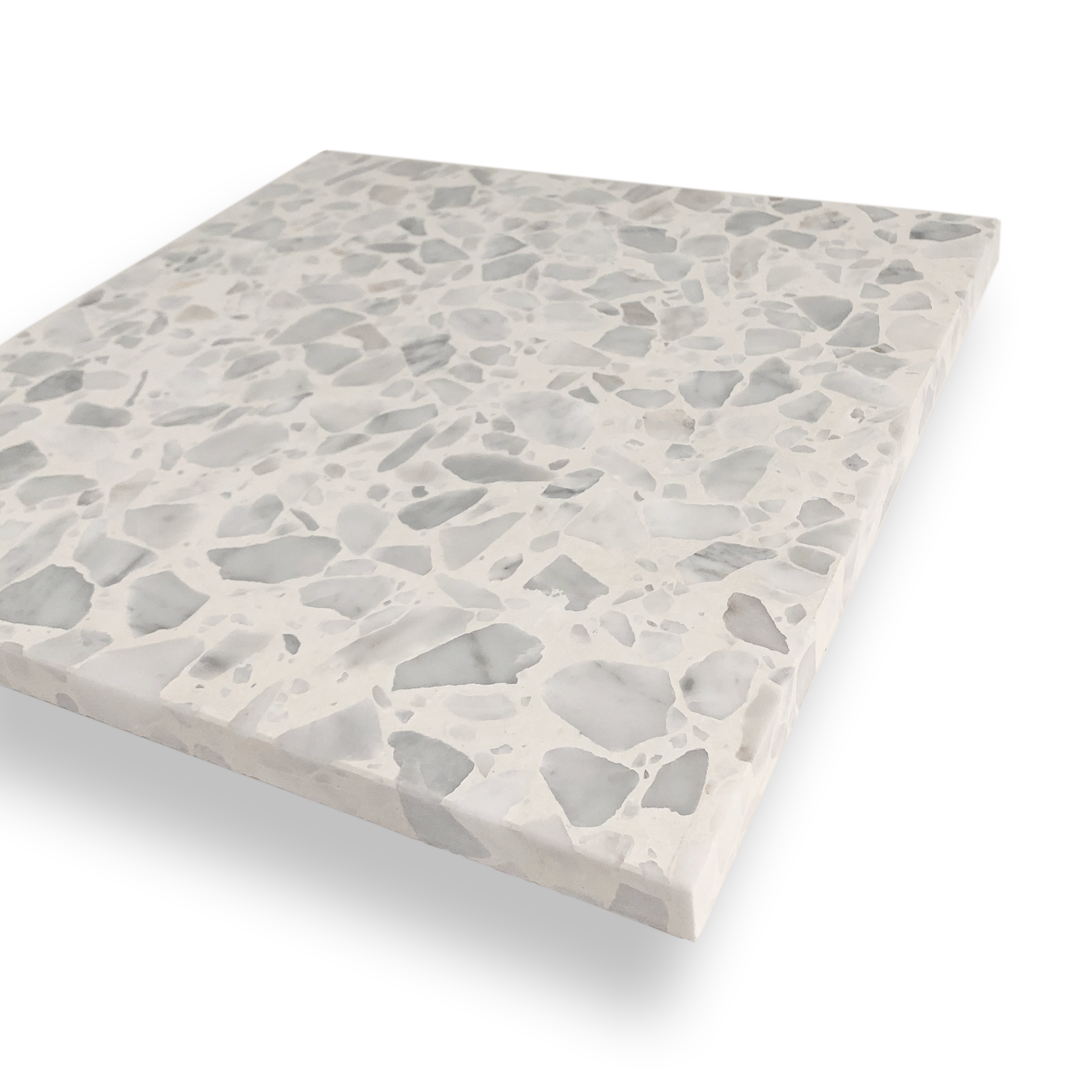 AMALFI1293 Basso Terrazzo, 400x400, Bianco Grande, Italian Terrazzo, Amalfi Tiles