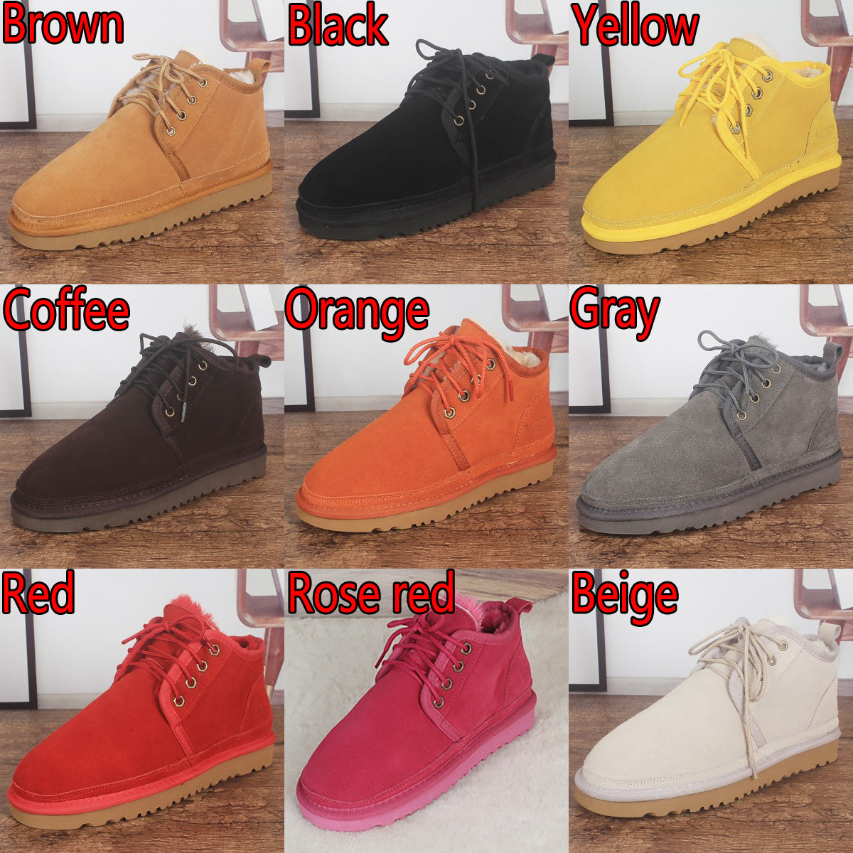 UGG hot sale classic solid color middle cut men's and women&