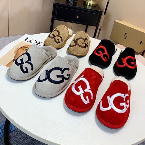 UGG embroidered letters new product Baotou slippers sandals Boots Shoes