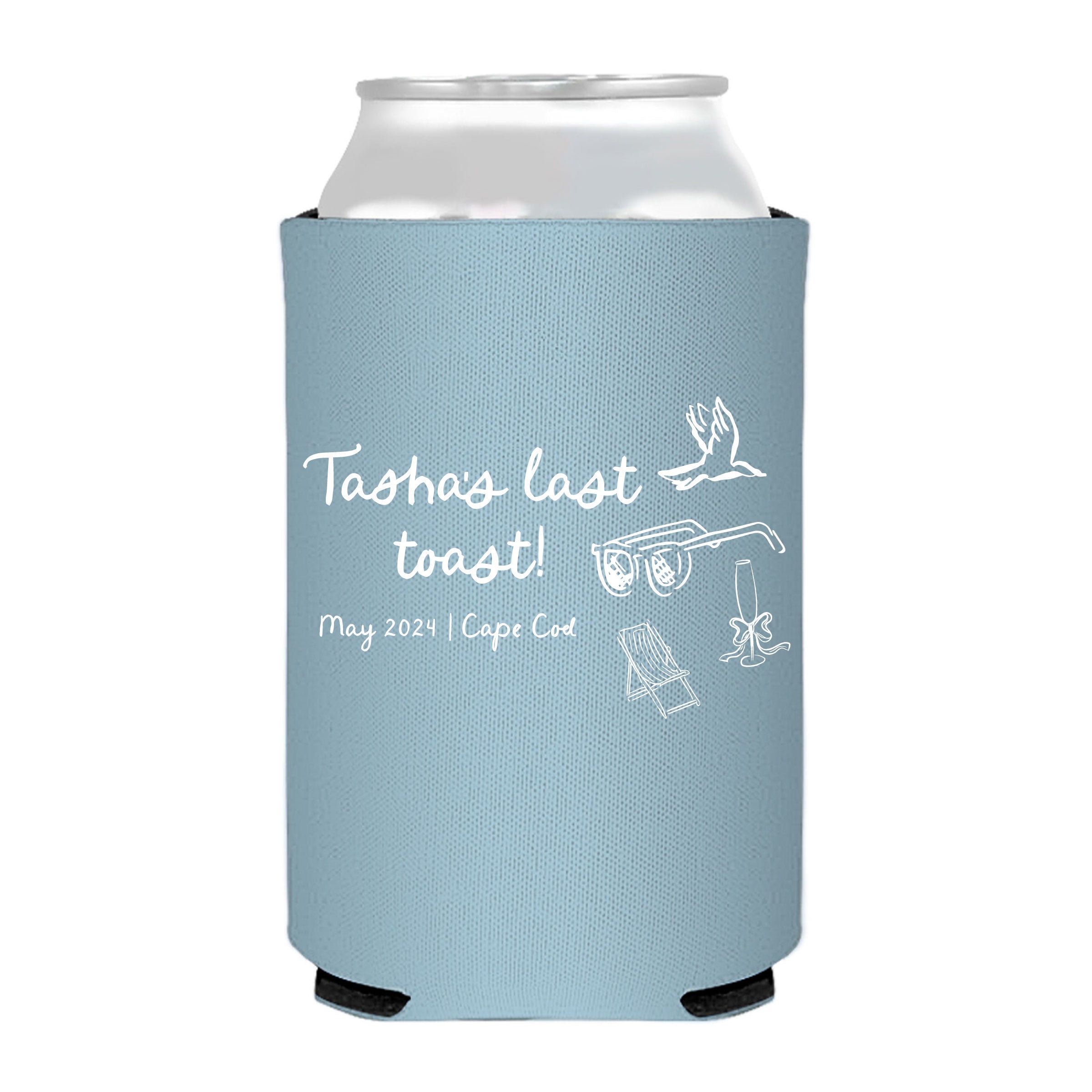 Last Toast on The Coast Bachelorette Party Can Coolers