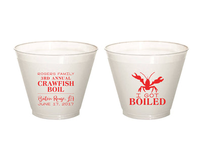 I Got Boiled Party Frosted Cups Design #1759