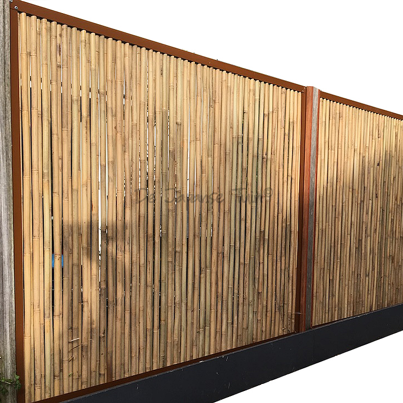 opbouwen magnifiek gijzelaar Bamboe Schutting Cortenstaal – De Japanse Tuin