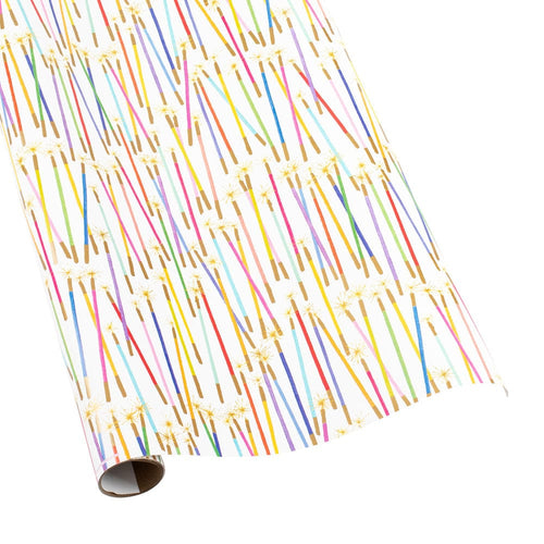 Diagonal Stripe Gift Wrapping Paper, Reversible, Green 30” x33 feet Co
