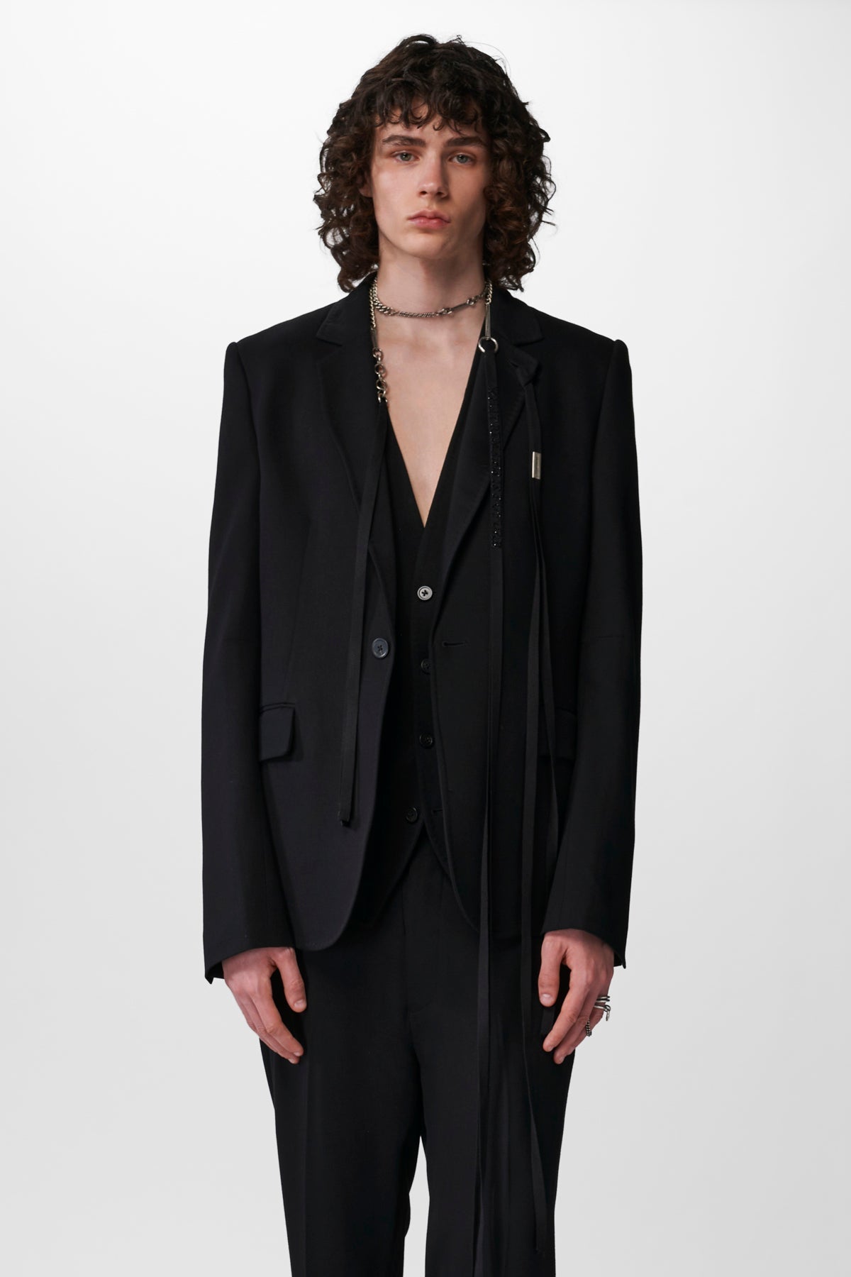 11SS幻ANN DEMEULEMEESTER フェンシングジレ 新品未使用38