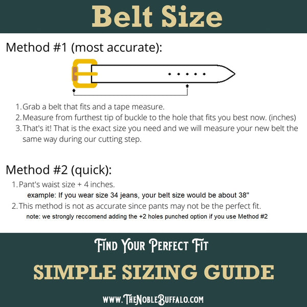 Belt Size Charts - SizeCharter