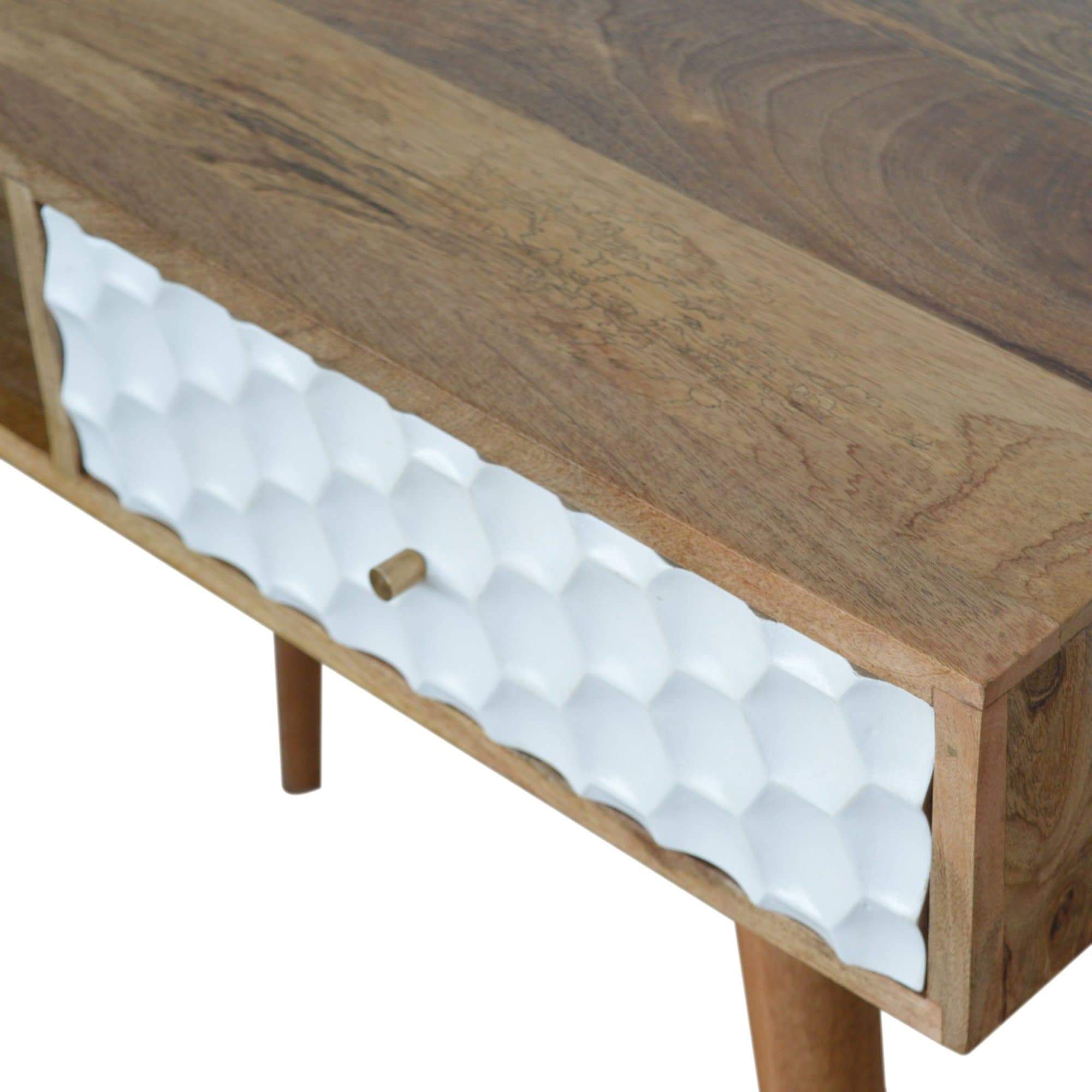 Artisan Furniture Honeycomb Carved Writing Desk - Michael Edwards