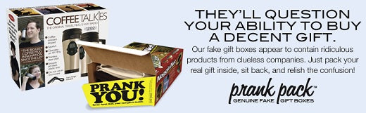 Prank Pack: Fake/gag gift boxes