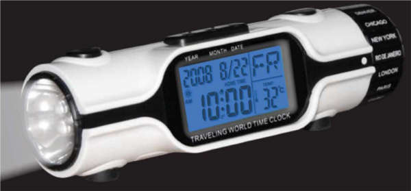 eddie bauer world travel clock with flashlight manual