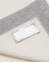 FINE KNIT CASHMERE BABY BLANKET PURE WHITE