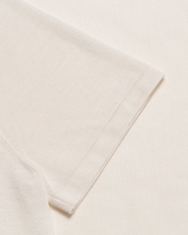 SILK CASHMERE TSHIRT SILKY CREAM