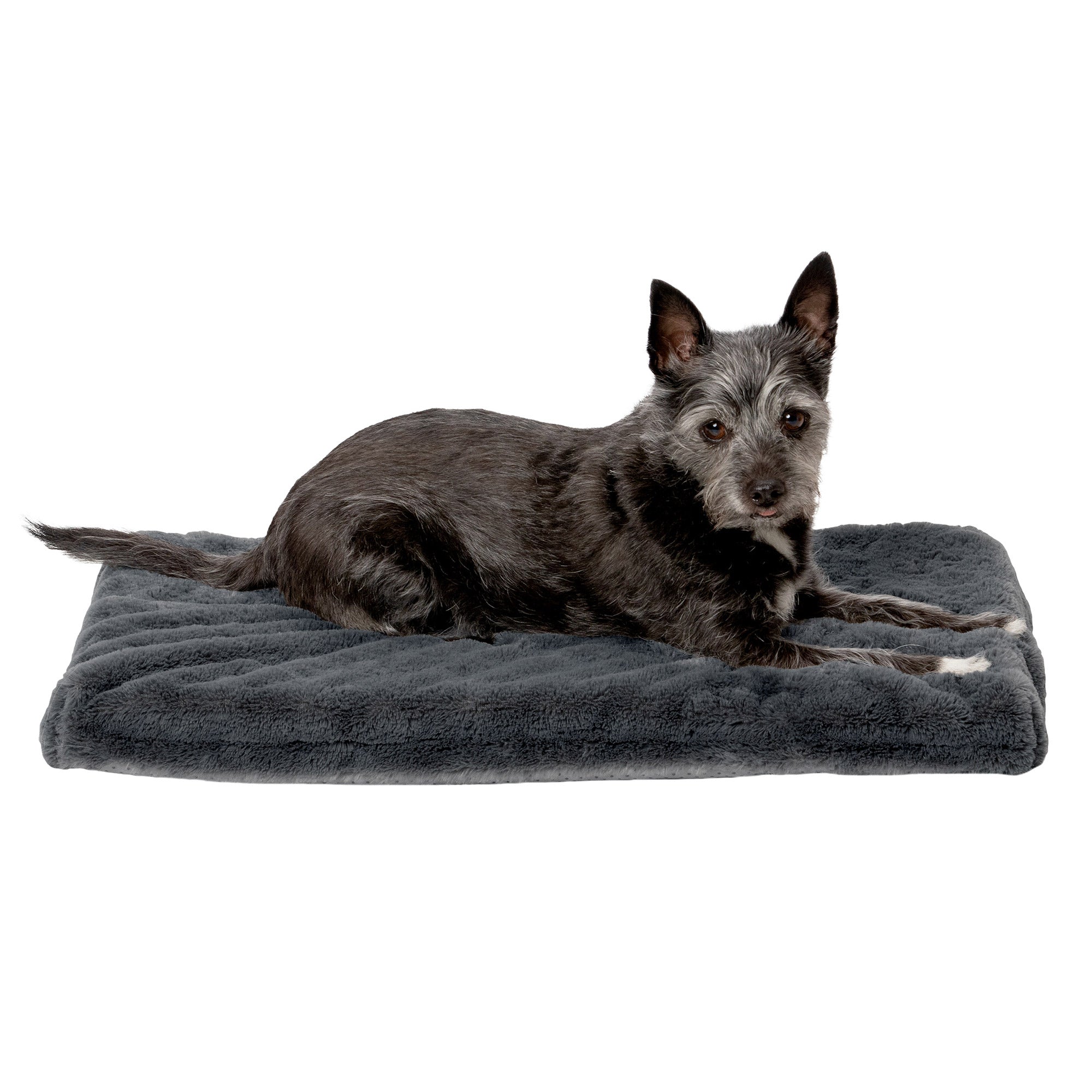 Crate Mat - Plush Faux Fur Orthopedic Pet Bed-image-8