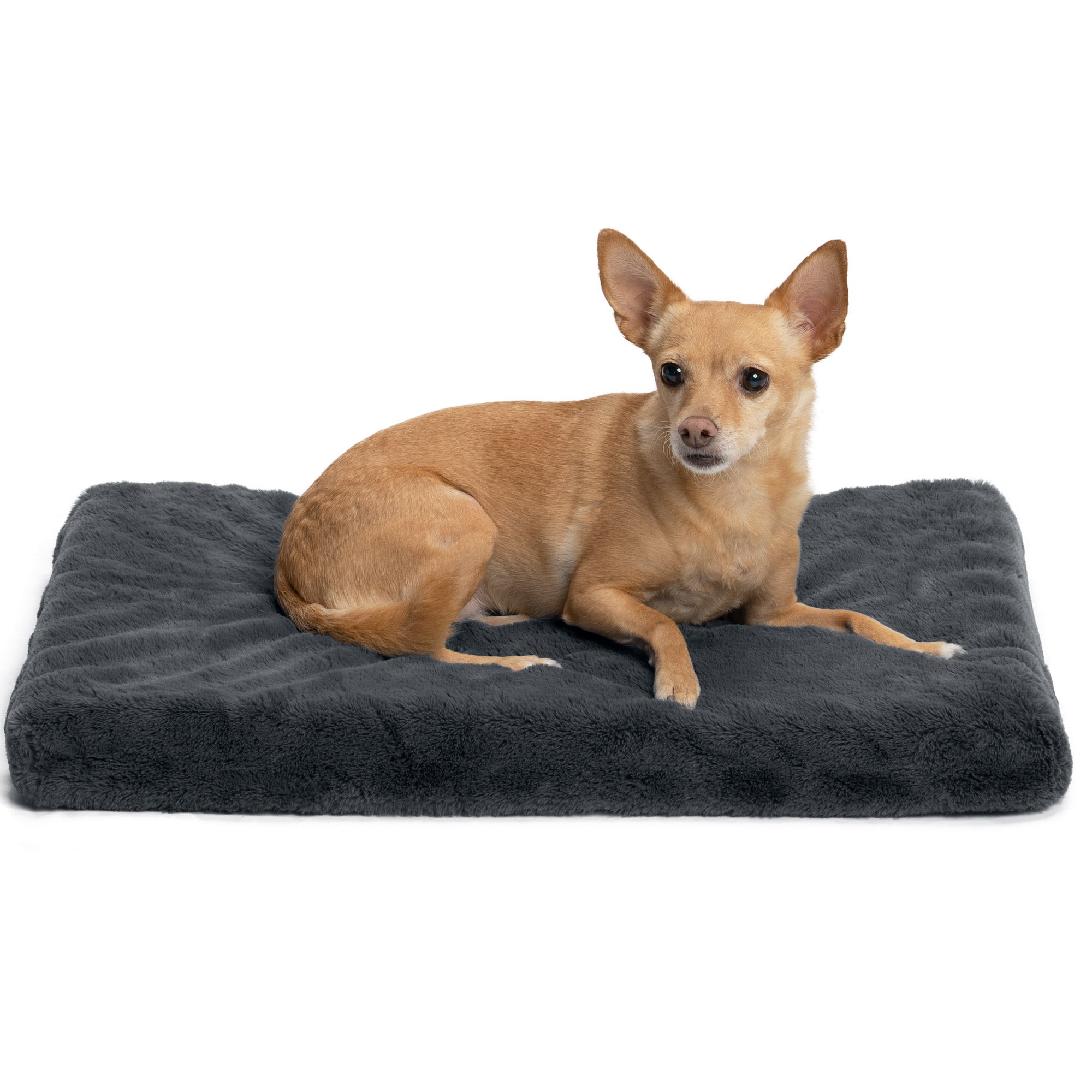 Crate Mat - Plush Faux Fur Orthopedic Pet Bed-image-10