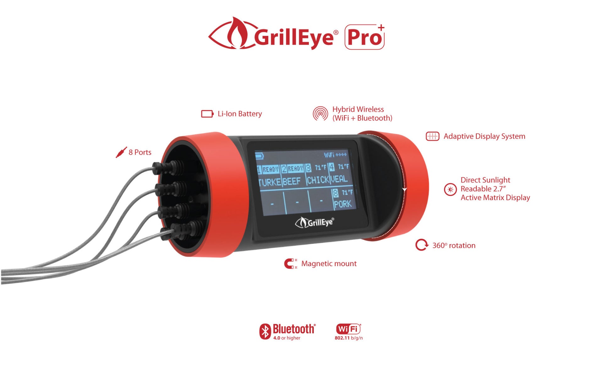 GrillEye Pro+ Professional Grilling and Smoking - Watson Brothers Patio and Hearth