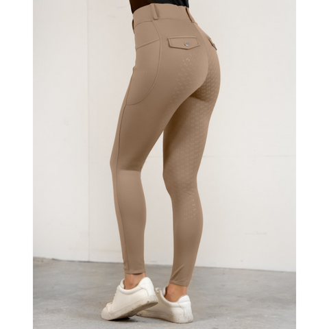 Zara | Pants & Jumpsuits | Zara Faux Leather Leggings Dark Beige Size S And  M Nwt | Poshmark