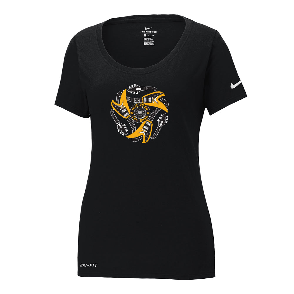 Always On The Road Flying V Nike Dri Fit Scoop Neck T Shirt Women Joe Bonamassa Official Store