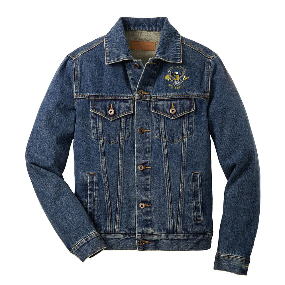 Highway to Blues Back Patch - Port Authority Denim Jacket (Men