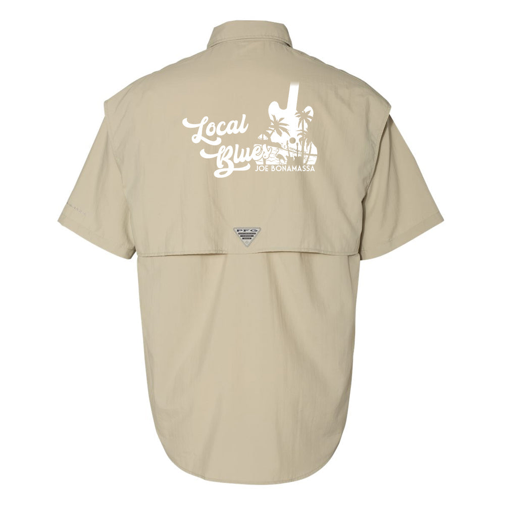 Columbia Men's Bonehead Short-Sleeve Shirt Embroidery Fossil / Small