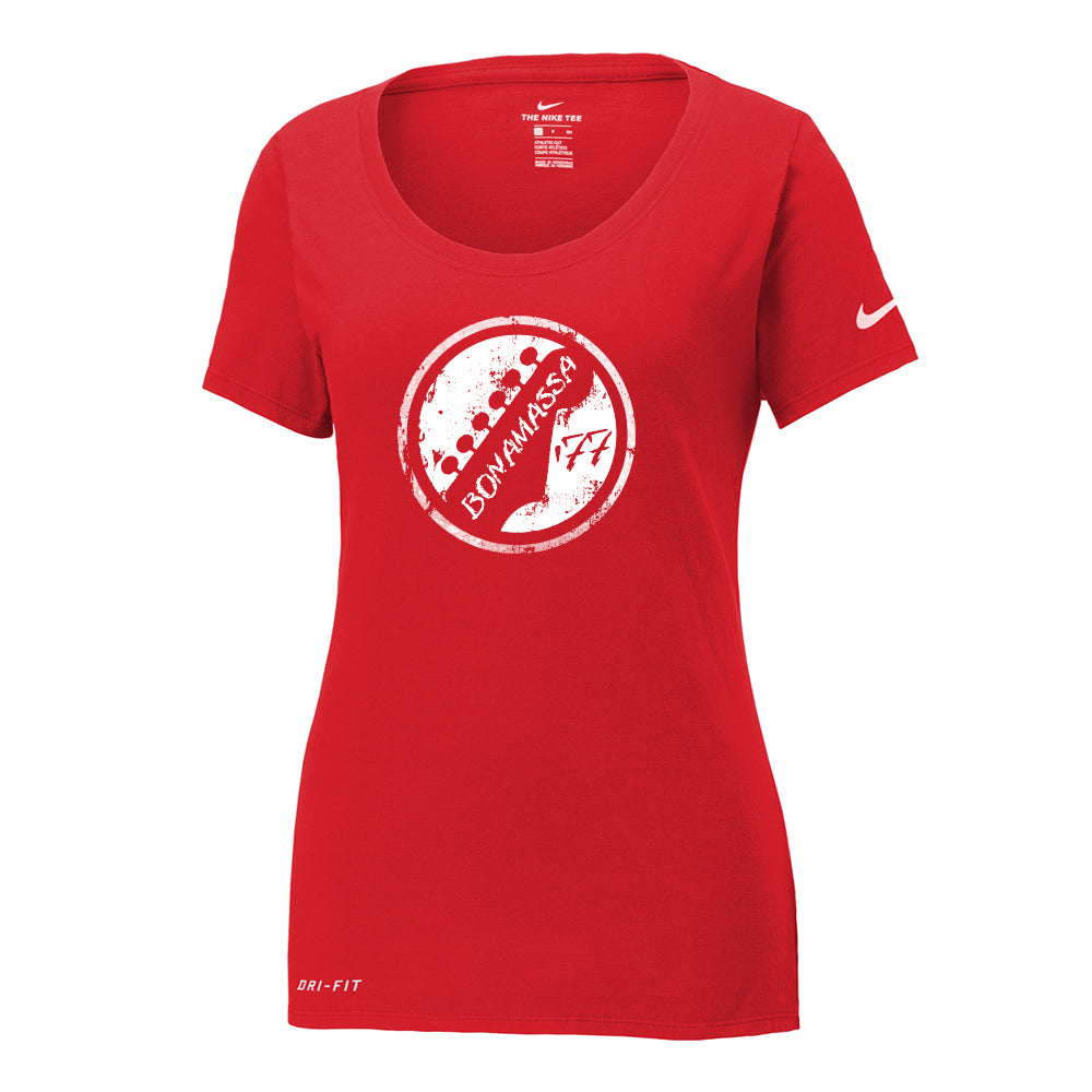 red nike dri fit shirt womens