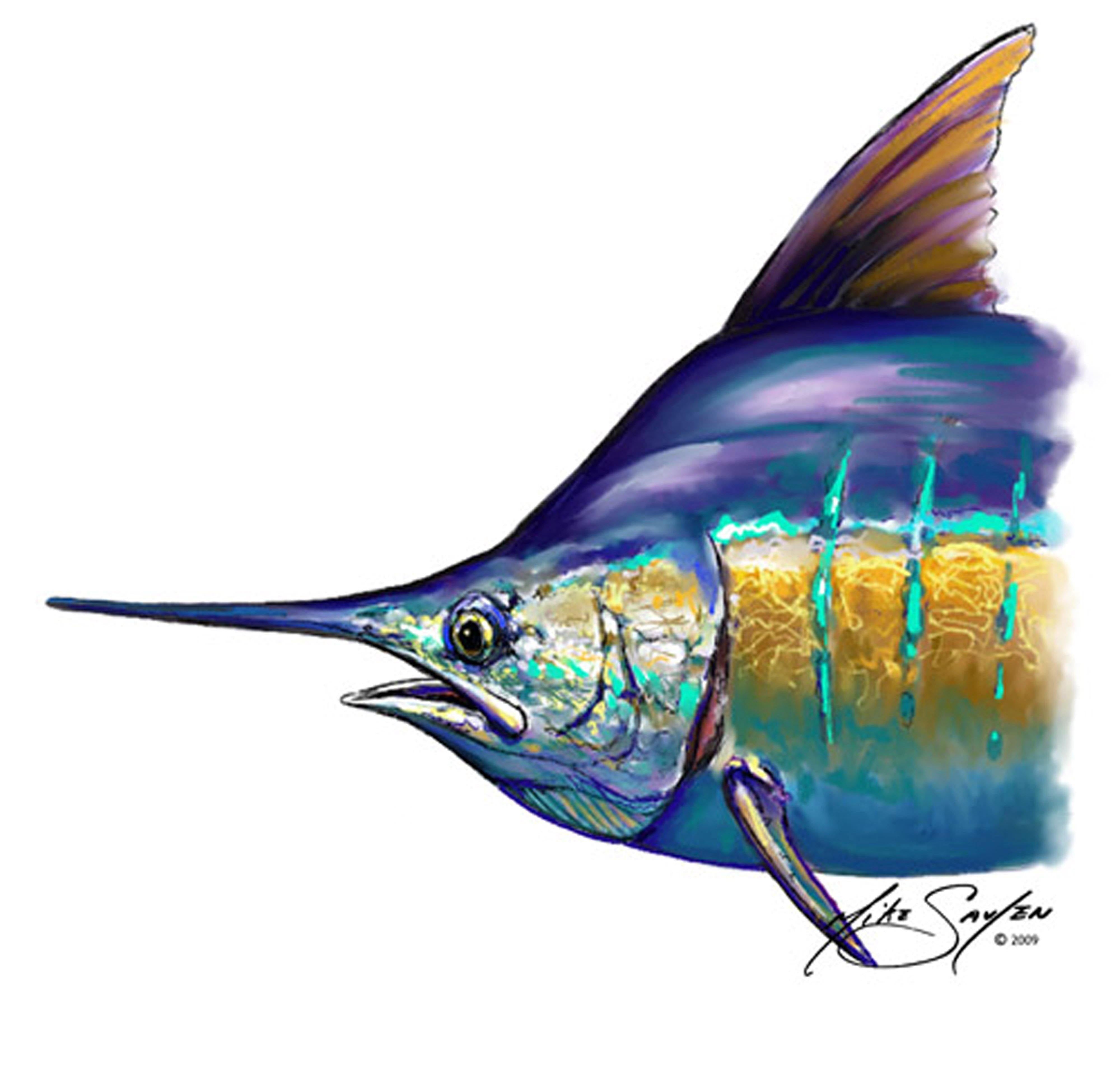 "Blue Marlin Illustration " Art