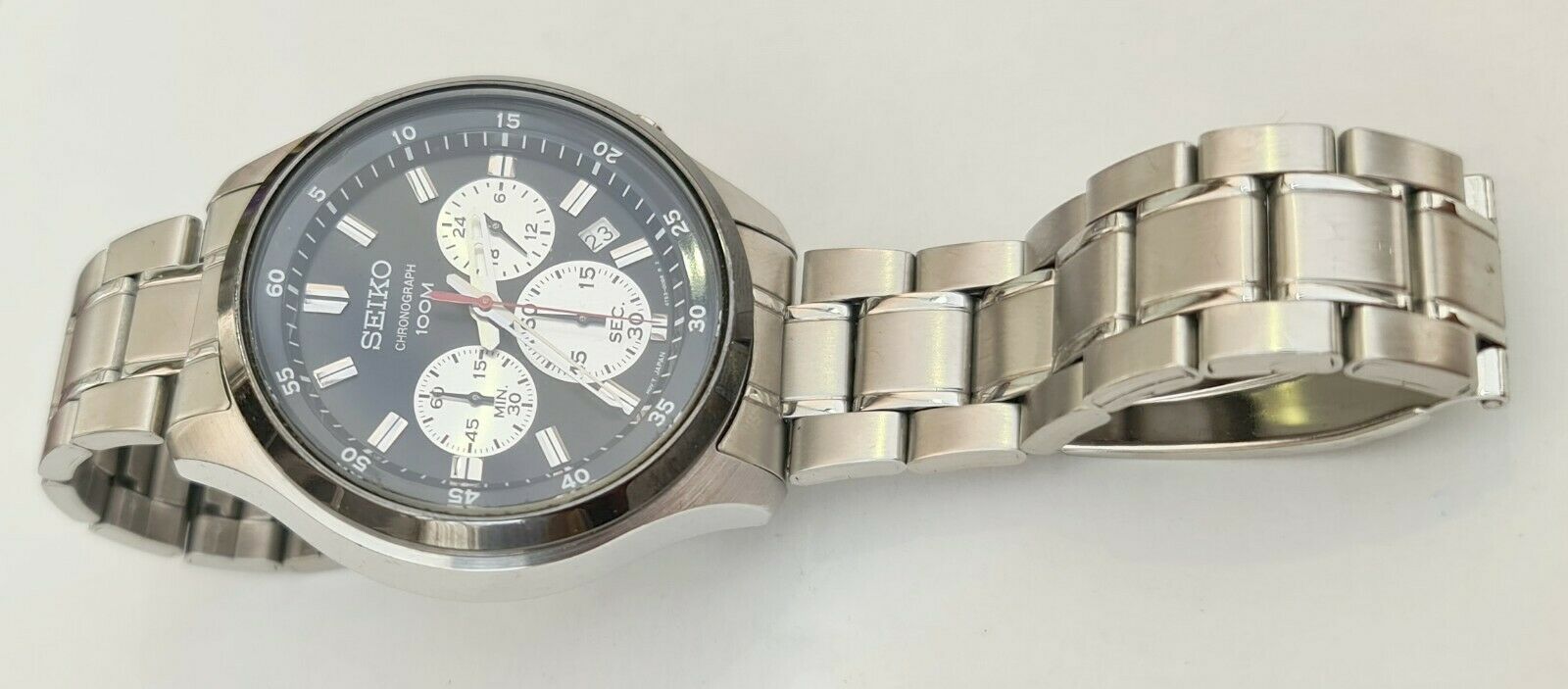 Seiko Chronograph 4T53-00B0 Stainless Steel Quartz Wrist # Watch For Parts  # - roomto